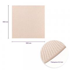 Самоклеящаяся плитка под ковролин Sticker wall молочный 300*300*4,5MM (D) SW-00002482