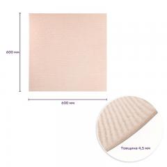 Самоклеящаяся плитка под ковролин Sticker wall молочный 600*600*4,5MM (D) SW-00002483