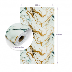 Самоклеящаяся стеновая PET плитка в рулоне Sticker wall 600*3000*2mm (D) SW-00002634