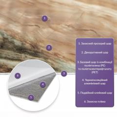 Самоклеящаяся стеновая PET плитка в рулоне Sticker wall 600х3000х2мм SW-00003295