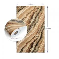 Самоклеящаяся стеновая PET плитка в рулоне Sticker wall 600х3000х2мм SW-00003295