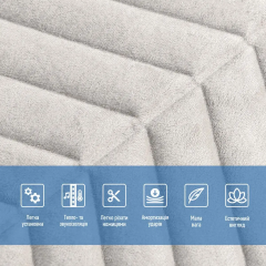 Self-adhesive soft velour panels in a roll Sticker wall Pearl white 600х2950х7mm SW-00003316