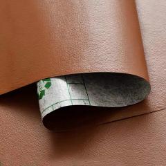Self-adhesive eco-leather in a roll Sticker wall 1.37*1m*0.5mm LIGHT BROWN (D) SW-00001332