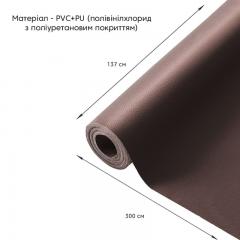 Self-adhesive eco-leather in a roll Sticker wall 1.37*3m*0.5mm BROWN (D) SW-00001198