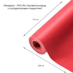 Самоклеющая экокожа в рулоне Sticker wall 1.37*3m*0.5mm Красный (D) SW-00002185