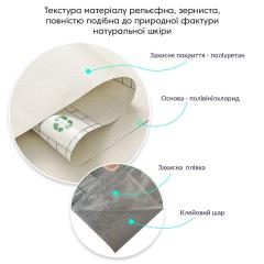 Самоклеющая экокожа в рулоне Sticker wall 1.37*3m*0.5mm Молочный (D) SW-00000281
