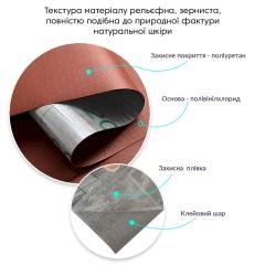 Самоклеющая экокожа в рулоне Sticker wall 1.37*3m*0.5mm Терракотовый (D) SW-00002182