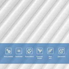 Самоклеющаяся 3D панель Sticker wall 500х500х5мм Бамбук Белый SW-00002877