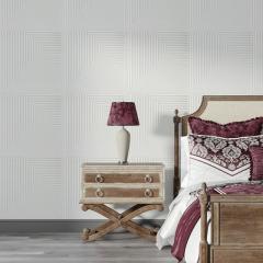 Самоклеющаяся 3D панель Sticker wall 500х500х5мм Бамбук Белый SW-00002877