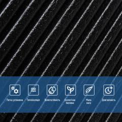 Самоклеющаяся 3D панель Sticker wall 500х500х5мм Бамбук Черный SW-00002881