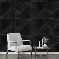 Самоклеющаяся 3D панель Sticker wall 500х500х5мм Бамбук Черный SW-00002881