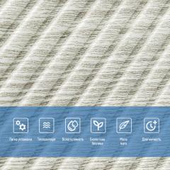 Самоклеюча 3D панель Sticker wall 500х500х5мм Бамбук Дерево Біле SW-00002883