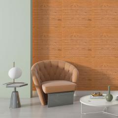 Самоклеющаяся 3D панель Sticker wall 500х500х5мм Бамбук Дерево Золото SW-00002885