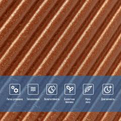 Самоклеющаяся 3D панель Sticker wall 500х500х5мм Бамбук Коричневый SW-00002880