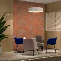 Самоклеющаяся 3D панель Sticker wall 500х500х5мм Бамбук Коричневый SW-00002880