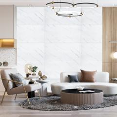 Self-adhesive 3D panel Sticker wall white marble tiles 700x700x4mm SW-00001142