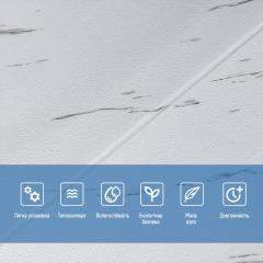 Самоклеющаяся 3D панель Sticker wall белая мраморная плитка 700х700х4мм SW-00001142