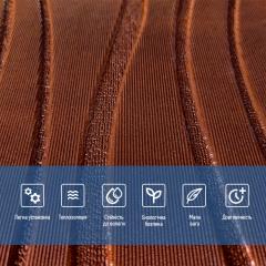 Самоклеющаяся 3D панель Sticker wall коричневые волны 600*600*5мм SW-00001882