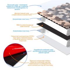 Самоклеющаяся алюминиевая плитка Sticker wall 300х300х3мм SW-00001930 (D)