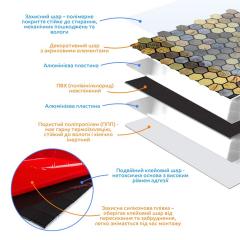 Самоклеющаяся алюминиевая плитка Sticker wall 300х300х3мм SW-00001931 (D)