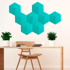 Self-adhesive 3D panel hexagon Sticker wall Blue 1105 SW-00000745
