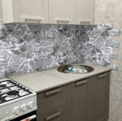 Self-adhesive 3D panel in a roll with black marble effect Sticker wall R061-3 SW-00001395