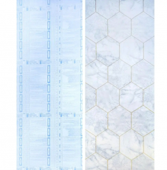 Self-adhesive film Sticker wall Malachite marble golden honeycomb KN-X0051-3 SW-00001214