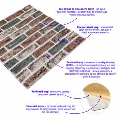 Самоклеюча 3D панель під цеглу Sticker wall 414 SW-00000769