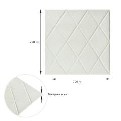 Самоклеющиеся 3D панель Sticker wall 161 Ромбы под кожу SW-00000221