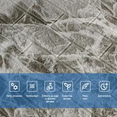 Self-adhesive 3D panel Sticker wall 61-3 Black marble SW-00000691