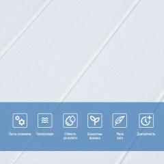 Самоклеющиеся 3D панель Sticker wall 700х700х4мм белая вагонка (D) SW-00001964