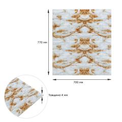Самоклеющиеся 3D панель Sticker wall 700х770х4мм Оникс (кирпич) (D) SW-00001963