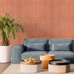 Самоклеющиеся 3D панель Sticker wall 700х770х7мм под кирпич кофе с молоком SW-00001800