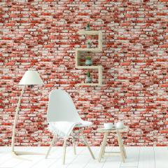 Самоклеюча 3D панель Sticker wall Катеринославський 341 Червоно-білий SW-00000533