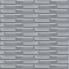 Self-adhesive 3D panel Sticker wall masonry silver SW-00001365