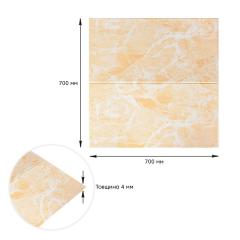 Самоклеюча 3D панель Sticker wall персиковий мармур SW-00001343