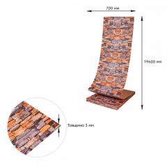 Самоклеюча 3D панель Sticker wall піщаник катеринослав цегла SW-00001735