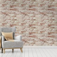 Self-adhesive 3D panel Sticker wall under beige brick SW-00001375
