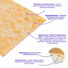 Самоклеюча 3D панель Sticker wall під бежевий мармур SW-00001766