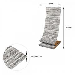 Самоклеюча 3D панель Sticker wall під дерево кольору зебри SW-00001475