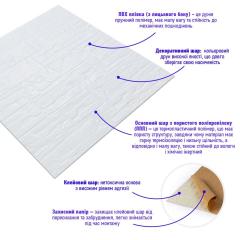 Самоклеюча 3D панель Sticker wall під камінь 155 Біла рвана цегла SW-00000484