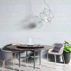 Самоклеюча 3D панель Sticker wall під камінь 155 Біла рвана цегла SW-00000484