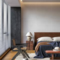 Самоклеюча 3D панель Sticker wall під камінь Білий 151 SW-00001155