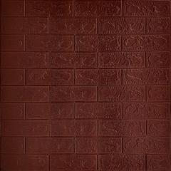 Self-adhesive 3D panel Sticker wall brick effect Brown 700x770x3mm SW-00000575