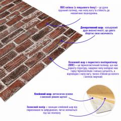 Self-adhesive 3D panel Sticker wall under red Ekaterinoslav brick SW-00001333