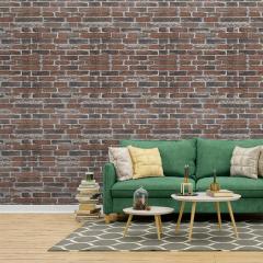 Self-adhesive 3D panel Sticker wall under red Ekaterinoslav brick SW-00001333