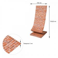 Самоклеющиеся 3D панель Sticker wall под рыжий екатеринослав кирпич SW-00001370