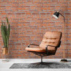 Самоклеющиеся 3D панель Sticker wall под рыжий екатеринослав кирпич SW-00001370