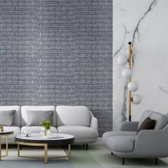 Самоклеющиеся 3D панель Sticker wall в рулоне 700мм*19,6м*2мм R017-2-20 серебро (D) SW-00002278