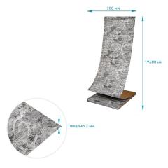 Self-adhesive 3D panel Sticker wall in a roll 700mm*19.6m*2mm R061-2-20 marble black (D) SW-00002279